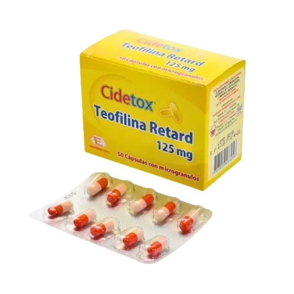 Teofilina 125 Mg Retard Cap * 50 (Cidetox ) Labquifar