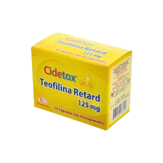 Teofilina 125 Mg Retard Cap * 50 (Cidetox ) Labquifar