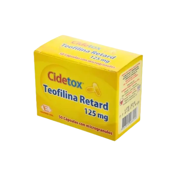 Teofilina 125 Mg Retard Cap * 50 (Cidetox ) Labquifar
