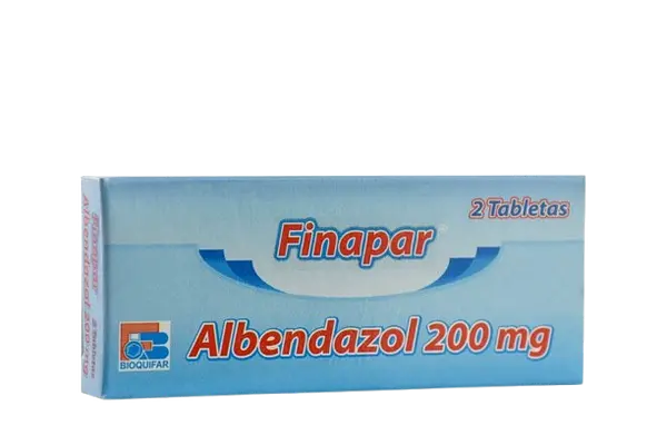 Albendazol 200 Mg Tab Caja *2 (Finapar) Bioquifar