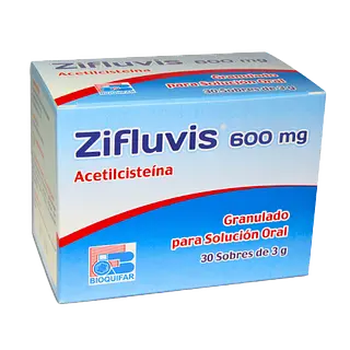 Acetilcisteina 600 Mg Sobres * 30 (Zifluvis) Bioquifar