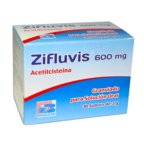 Acetilcisteina 600 Mg Sobres * 30 (Zifluvis) Bioquifar