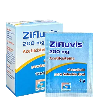 Acetilcisteina 200 Mg Sobres * 10 (Zifluvis) Bioquifar