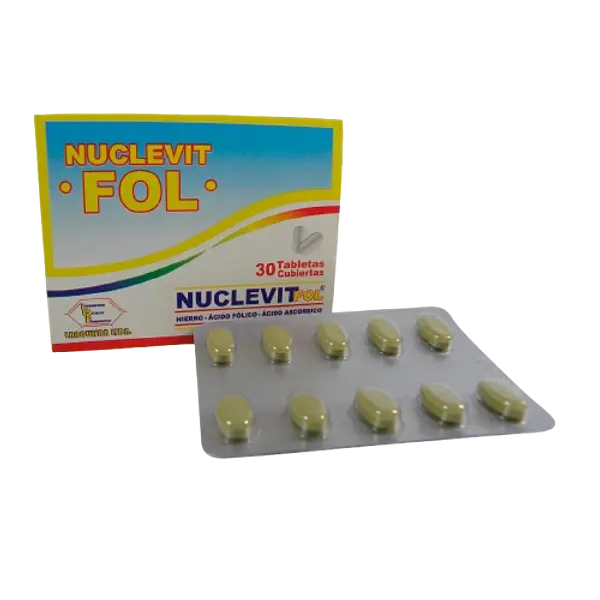 Hierro+Acido Folico Tab * 30 (Nuclevit Fol) Labquifar