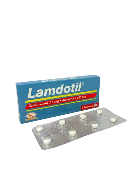 Difenoxilato+Atropina 2.5+0.025 Tab *8 (Lamdotil) Labquifar