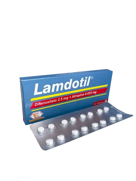 Difenoxilato+Atropina 2.5+0.025 Tab *16 (Lamdotil) Labquifar