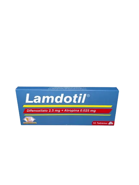 Difenoxilato+Atropina 2.5+0.025 Tab *16 (Lamdotil) Labquifar
