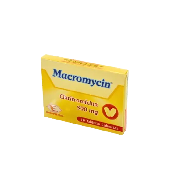 Claritromicina 500 Mg Tab *10 (Macromycin) Labquifar