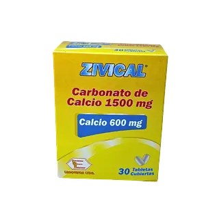 Carbonato De Calcio 600 Mg Tab * 30- (Zivical) Labquifar