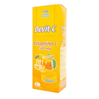 Acido Ascorbico( Devit C Mandarina)500 Mg Tab*100 Labquifar
