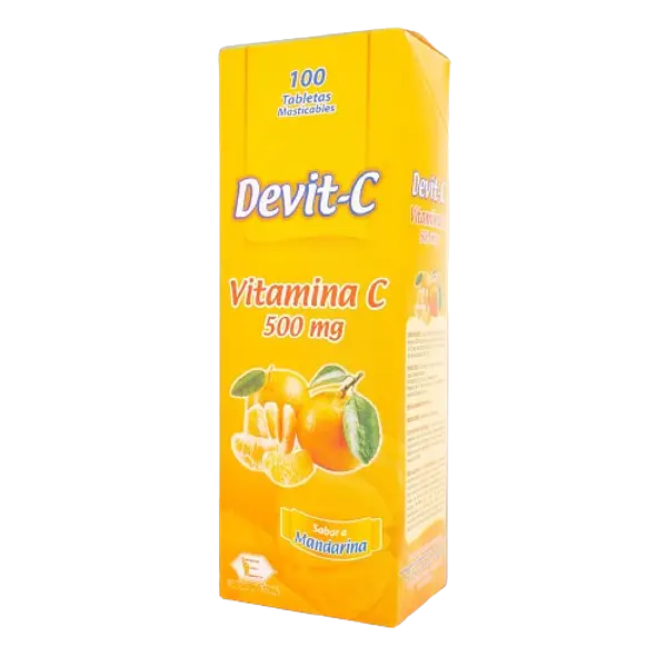 Acido Ascorbico( Devit C Mandarina)500 Mg Tab*100 Labquifar