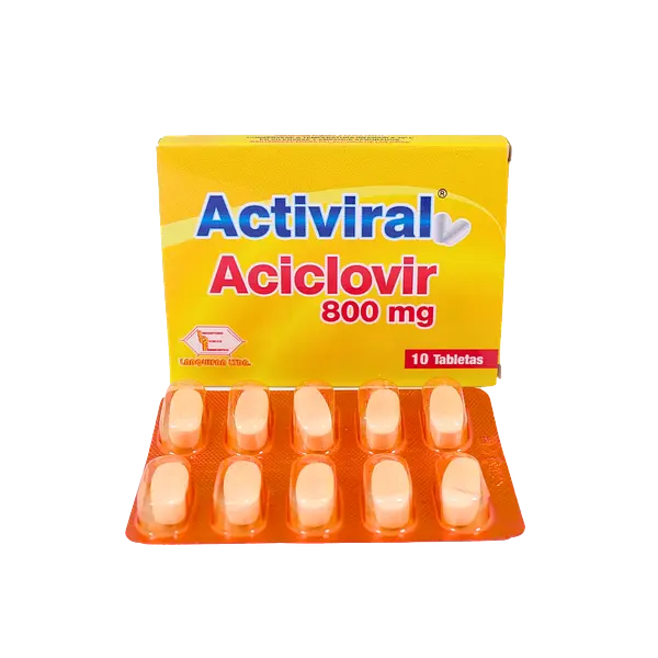 Aciclovir 800 Mg Tab * 10 (Activiral) Labquifar