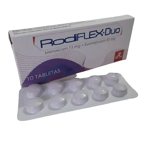 Rodiflex Duo-Meloxicam 15 Mg+Esomeprazol 20mg Caja * 10 Tab