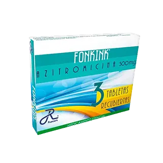 Azitromicina 500 Mg Tab - Fonkink Caja*3 Ruecam