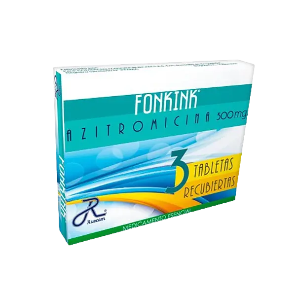 Azitromicina 500 Mg Tab - Fonkink Caja*3 Ruecam