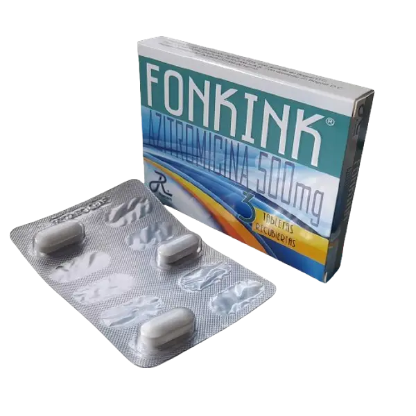 Azitromicina 500 Mg Tab - Fonkink Caja*3 Ruecam