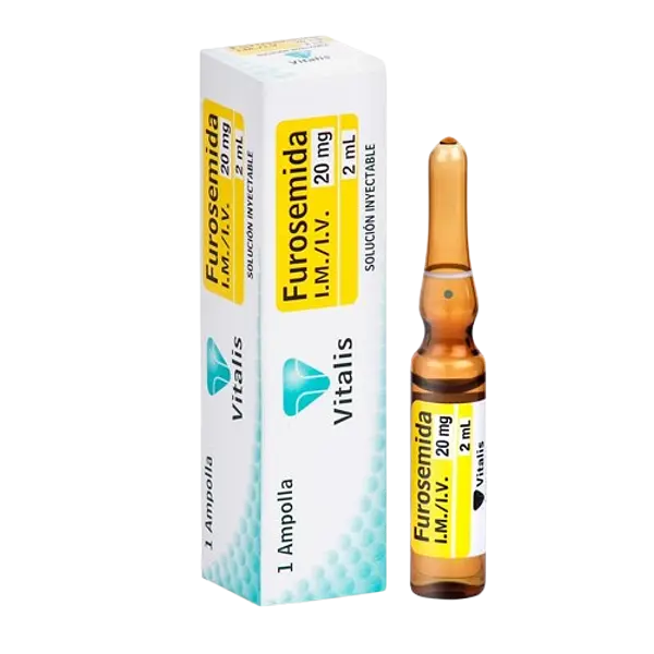 Furosemida 20mg/2ml Caja X 1 Ampolla Vitalis