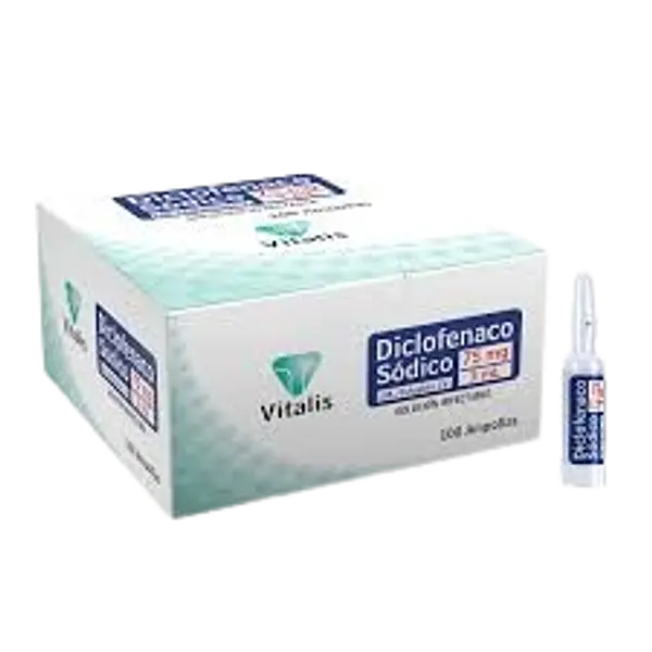 Diclofenaco 75mg/3ml Amp * 100 Vitalis