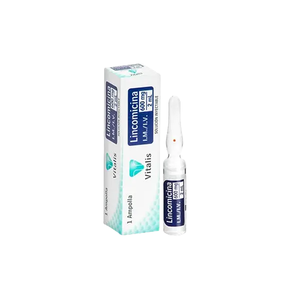 Lincomicina 600mg/2ml Caja X 1 Amp Vitalis