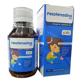 Fexofenadina Hcl 30mg/5ml Susp. Oral Fco* 120ml Memphis