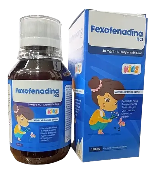 Fexofenadina Hcl 30mg/5ml Susp. Oral Fco* 120ml Memphis