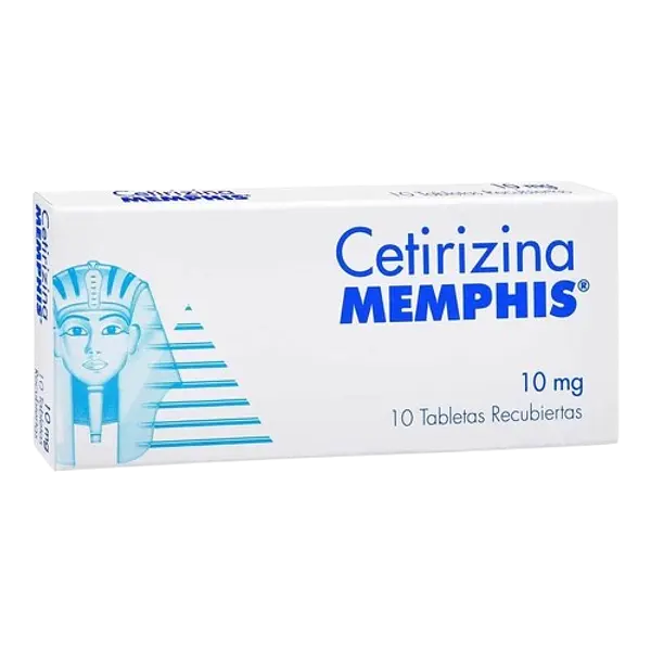 Cetirizina 10 Mg Tab Recubietas * 10 Memphis