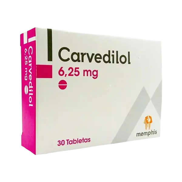 Carvedilol 6.25mg Tab * 30 Memphis