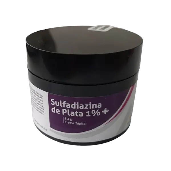 Sulfadiazina De Plata 1% Pote * 30 Gr Memphis
