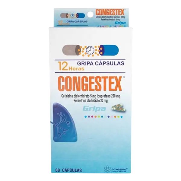 Cetirizina+Ibuprofeno+Fenilefrina Cap*60 Congestex Novamed