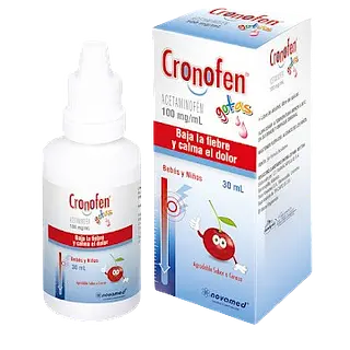 Acetaminofen Gotas Fco*30 Ml (Cronofen) Novamed
