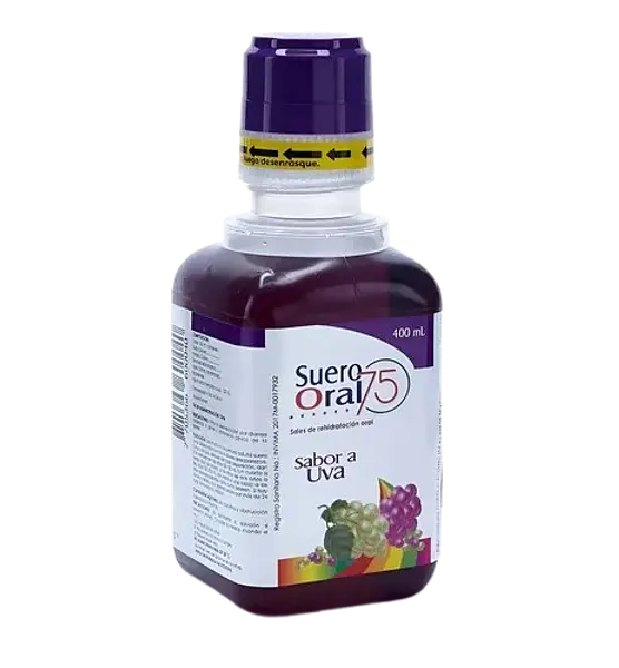 Suero Oral 75 Sabor Uva Fco * 400 Ml Corpaul
