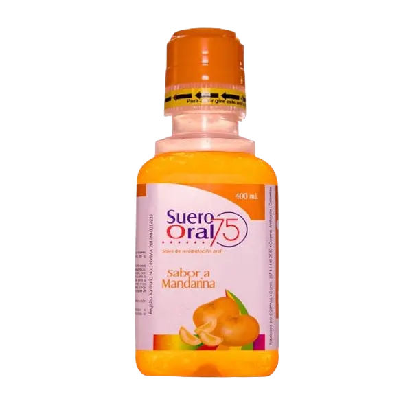 Suero Oral 75 Sabor Mandarina Fco * 400 Ml Corpaul