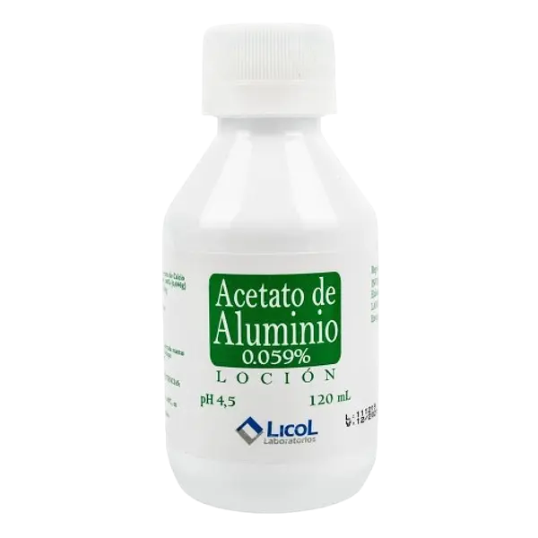 Acetato De Aluminio Locion Topica *120ml Licol