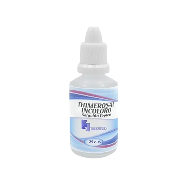 Thimerosal Incoloro Gotero * 25 Ml Disanfer