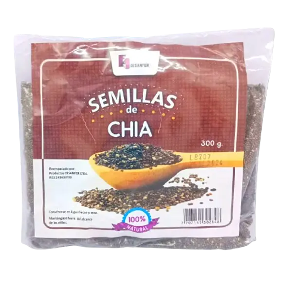 Semillas De Chia Bolsa * 300 Gr Disanfer