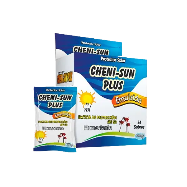 Bloqueador Solar Cheni-Sun Spf 50 Sobre * 10 Gr Caja *24 Dis