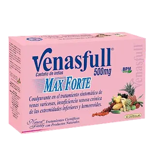 Venasfull Max Forte 500mg Caj*30 Cap Natural Freshly
