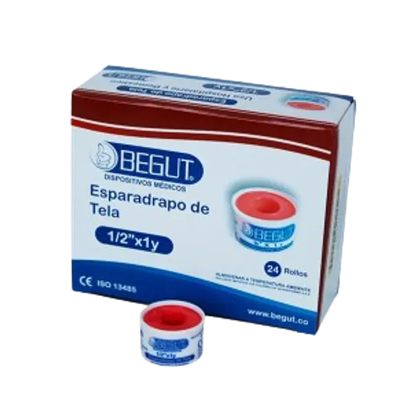 Esparadrapo Tela 1/2 X 1 Caja * 24 Begut