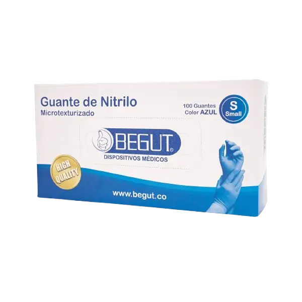 Guante Nitrilo Azul Talla S *100 Begut
