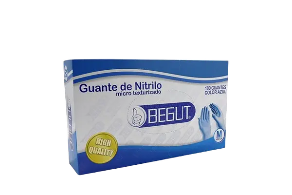 Guante Nitrilo Azul Talla M * 100 Begut