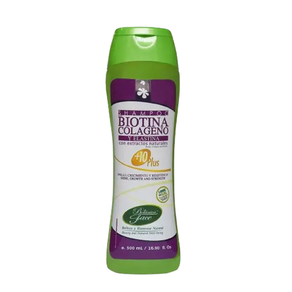 Shampoo Biotina Colageno Elastina10 Plus 500ml Botanica Face