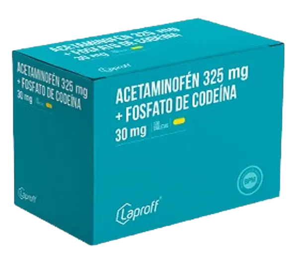 Acetaminofen+Fosfato De Codeina 325/30mg Cjx100 Tab Laproff