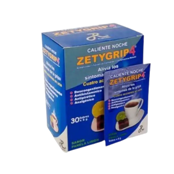 Zetygrip-4 Noche * 30 Sobres Ruecam