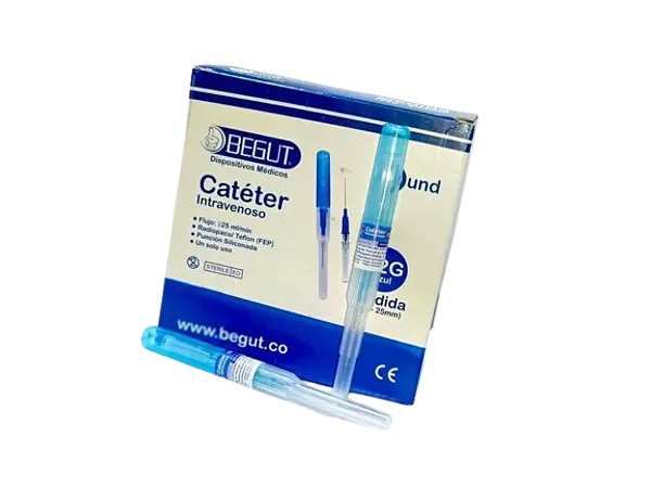 Cateter Intravenoso 22 G(25mm)Azul Begut