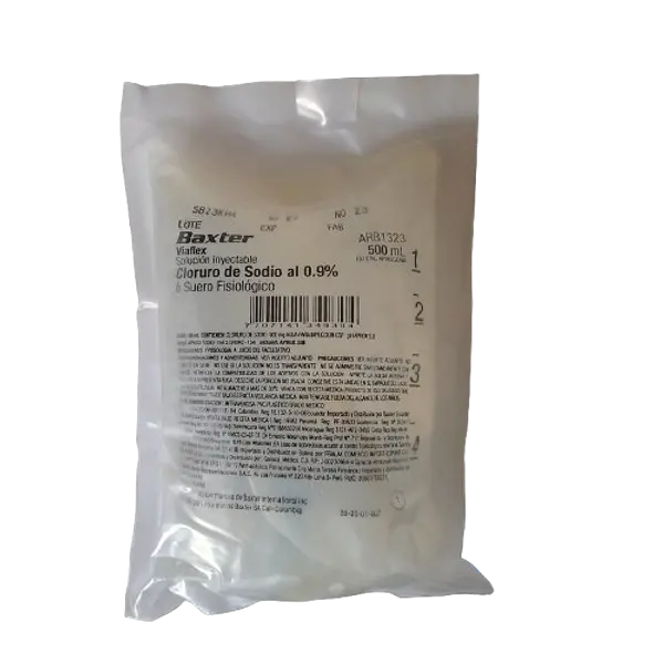 Cloruro De Sodio 0.9% Bolsa X 500 Ml Baxter