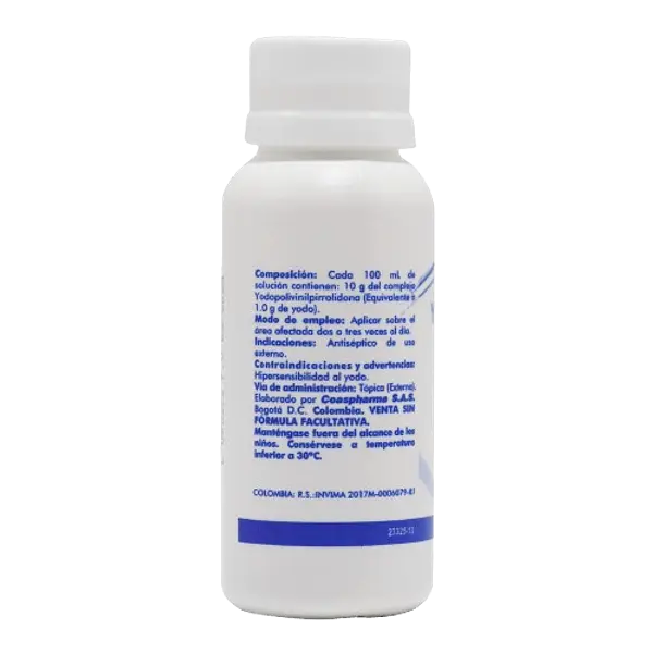 Yodopovidona 11% Sol Topica Fco * 60 Ml Coaspharma