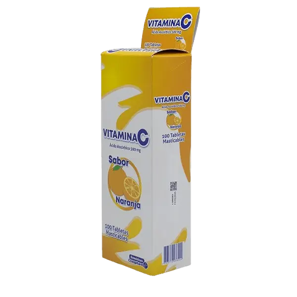 Vitamina C 500 Mg Naranja * 100 Tabletas Coaspharma