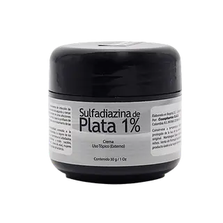 Sulfadiazina De Plata 1% Pote * 30 Gr Coaspharma