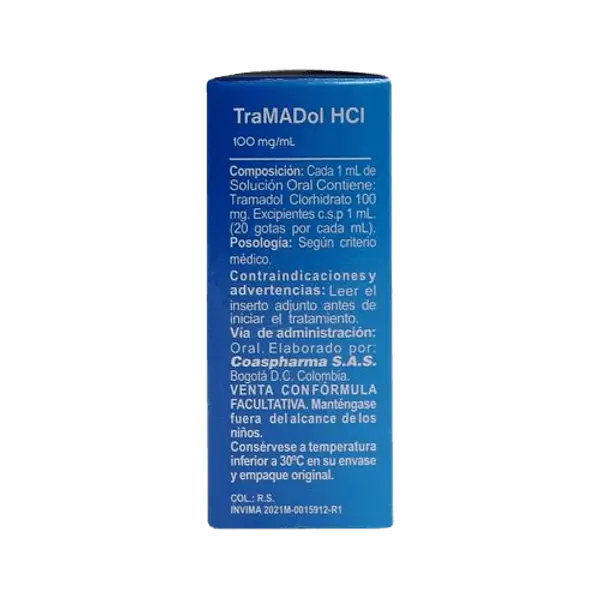 Tramadol 10% Gotas Fco * 10 Ml Coaspharma