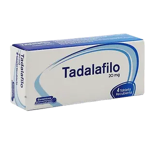 Tadalafilo 20 Mg * 4 Tabletas Recubiertas Coaspharma